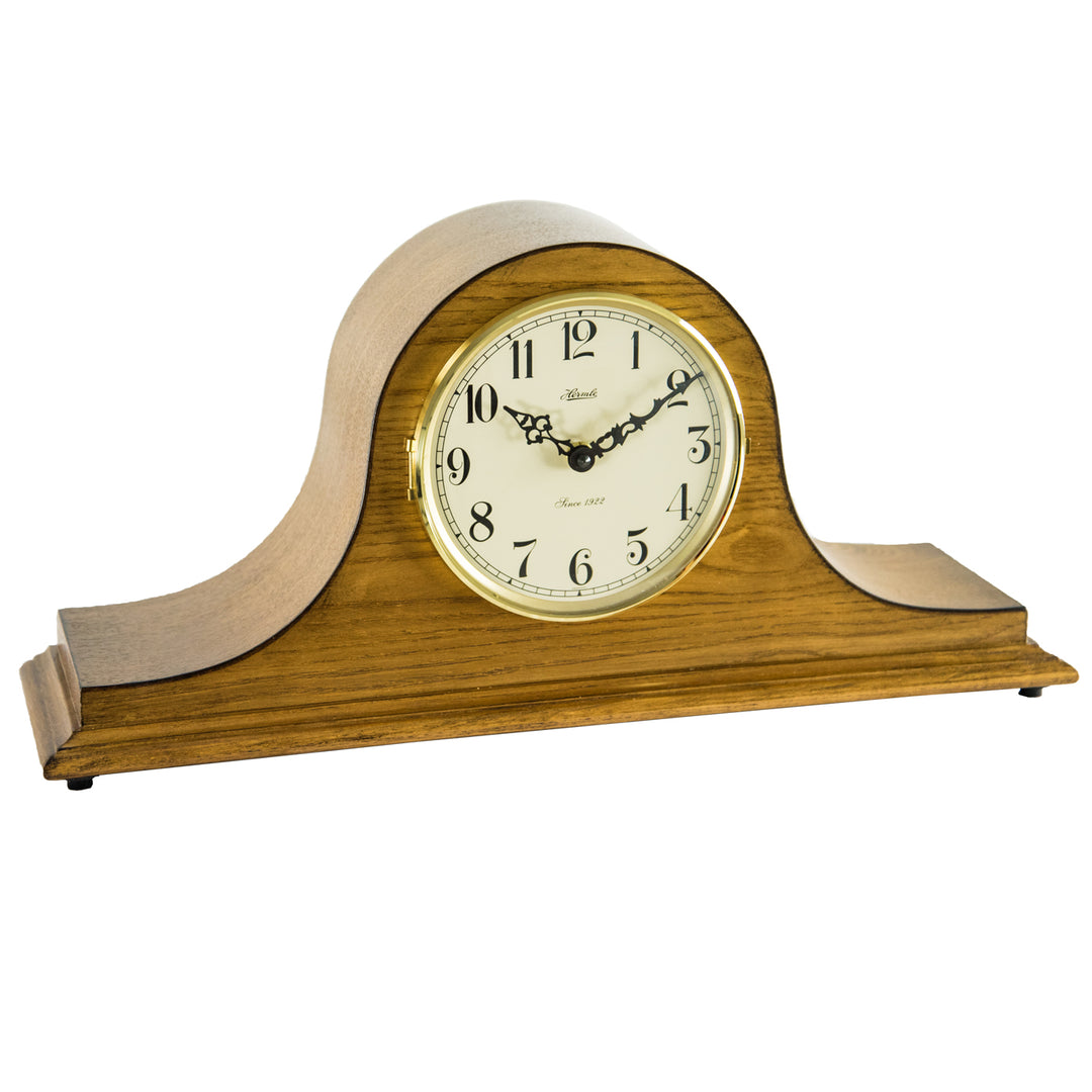 Sweet Briar Dark Oak Chiming Quartz Mantle Clock by Hermle