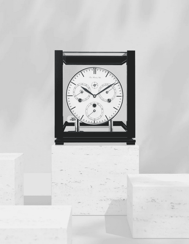 Perpetual Calendar Black White by Hermle