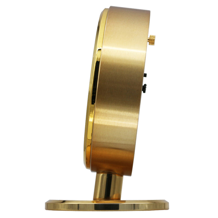 Ono Gold Aluminum Alarm Table Clock by Seiko