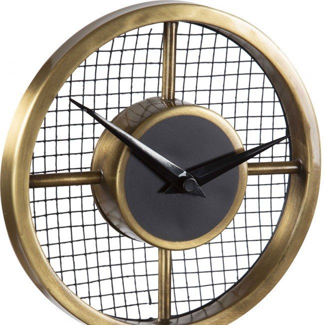 Gio Brass Table Clock by Uttermost