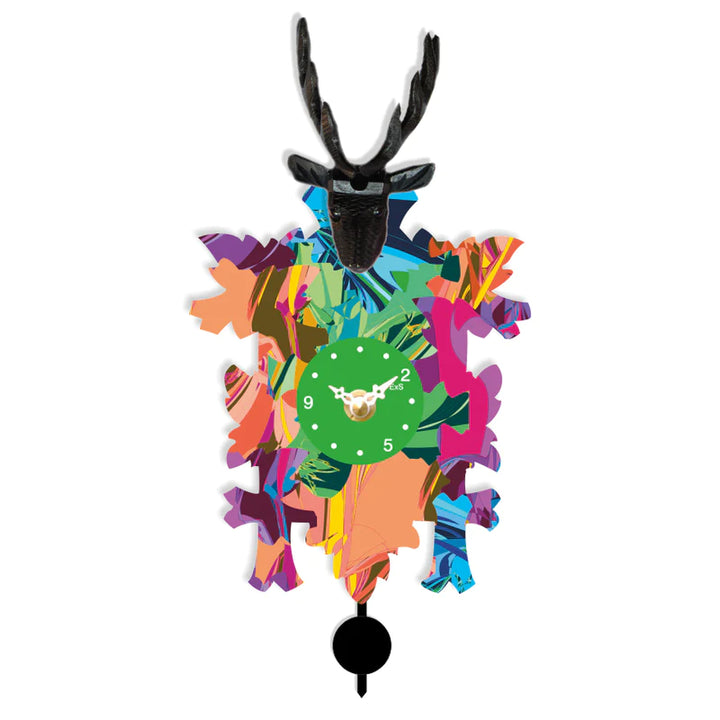 Chiming Modern Stacey Cuckoo Clock by Hermle