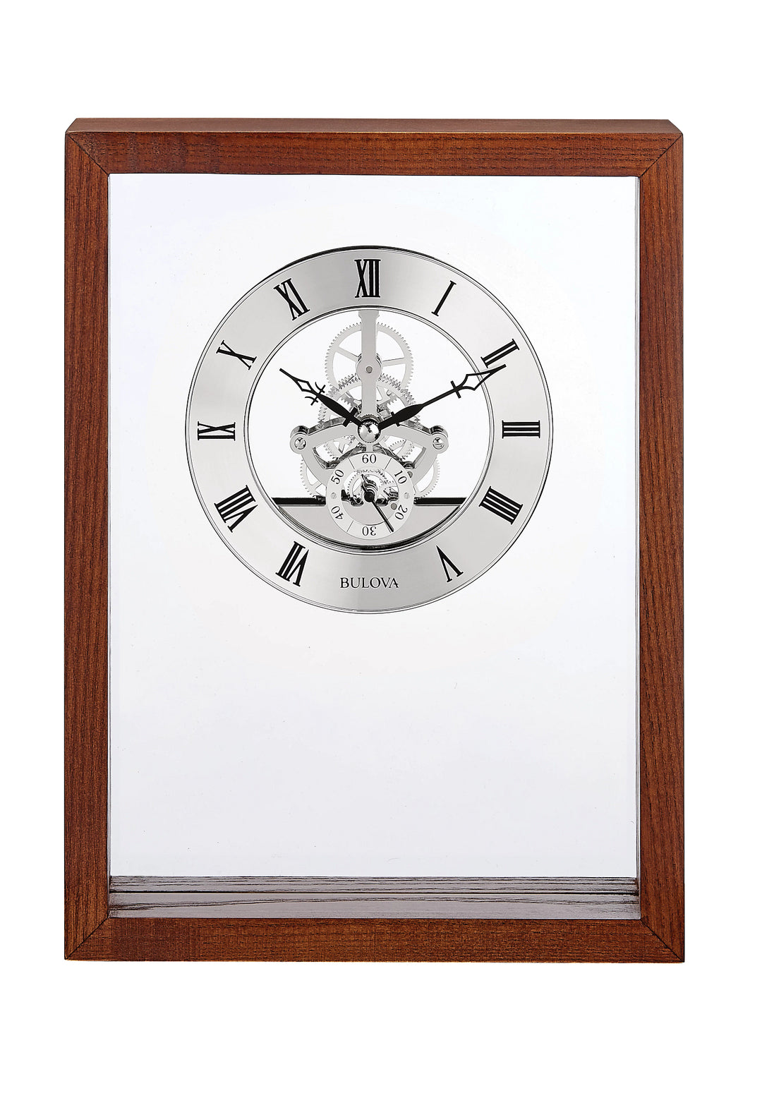 Engraver Wooden Engravable Presentation clock by Bulova