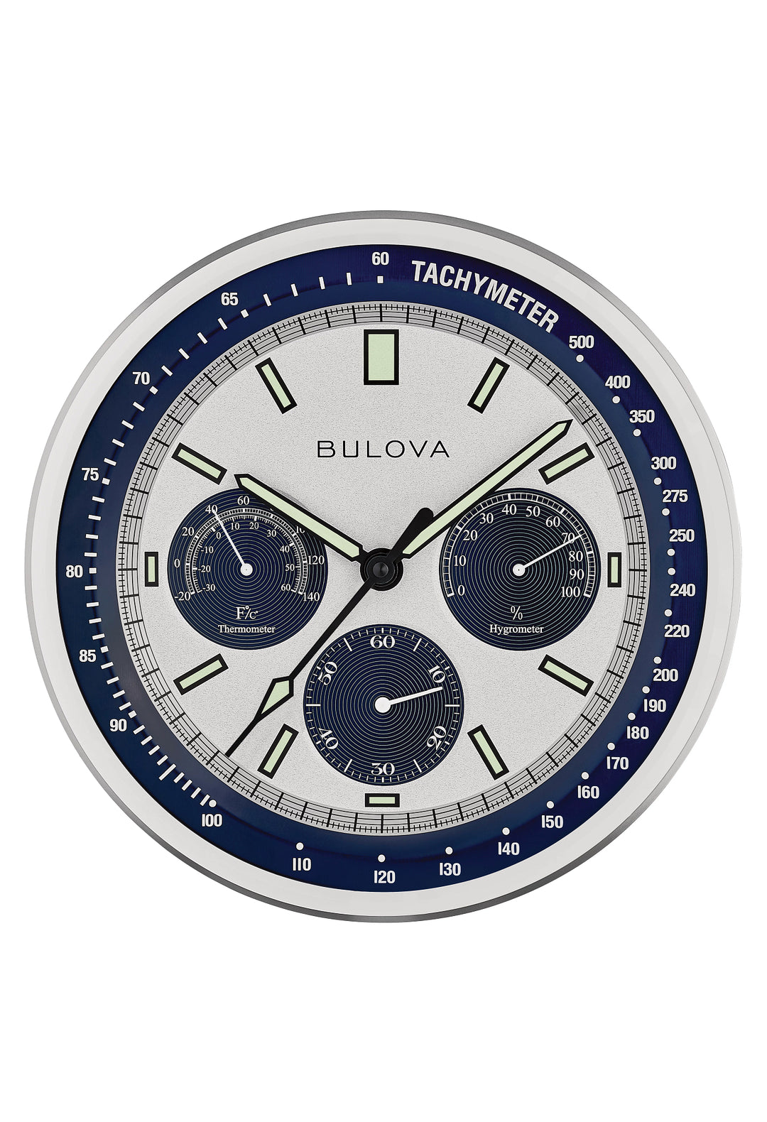 Lunar Pilot Modern Technial Wall Clock by Bulova