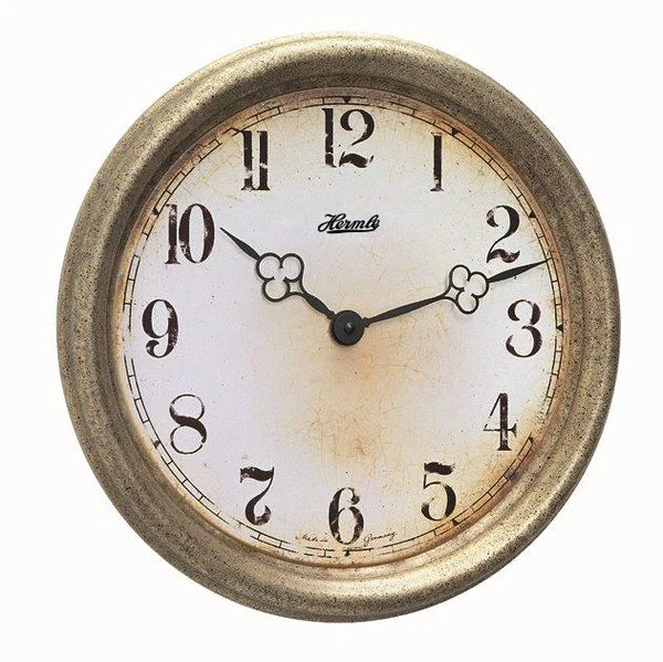 Distressed Gold Tone Karyn Wall Clock by Hermle