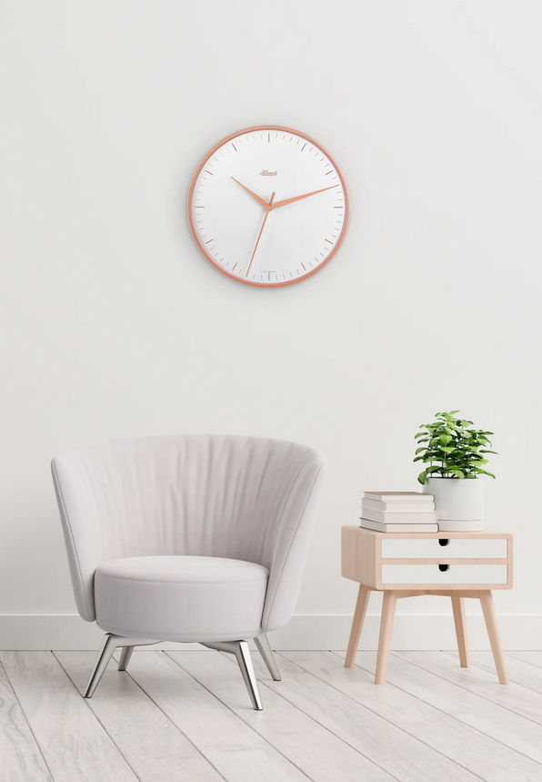 Anya White Wall Clock by Hermle