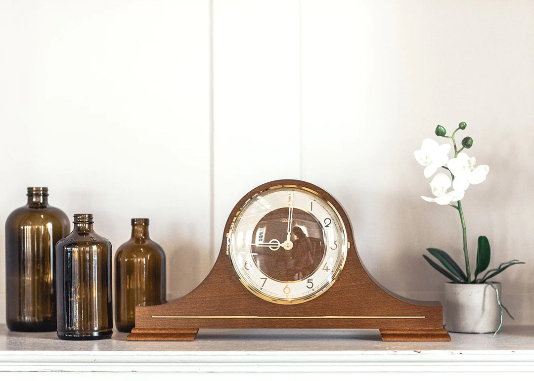 Mid Century Modern Stepney Mantel Clock by Hermle