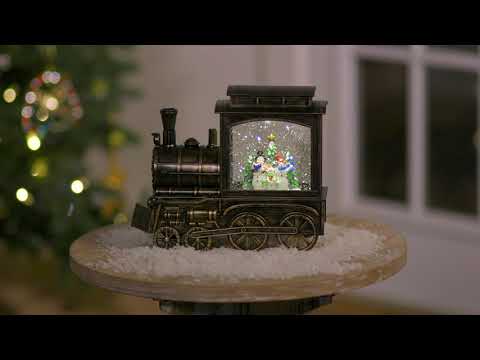 Snowman Family Musical LED Train Décor