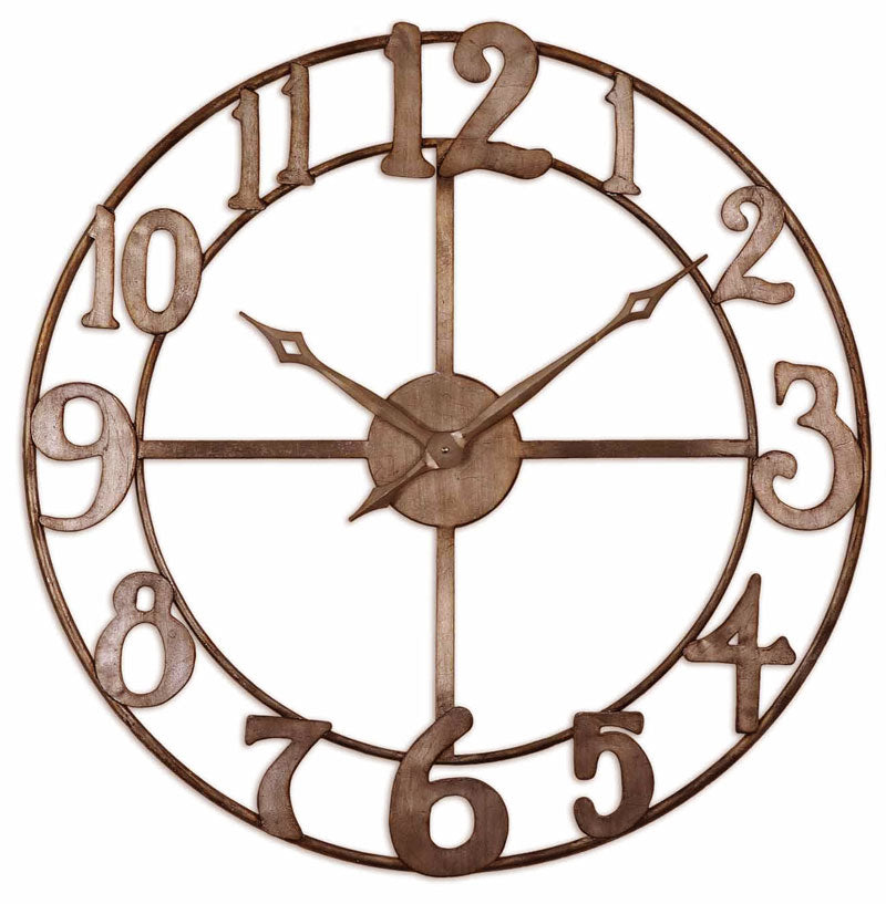 Delevan Wall Clock 32" by Uttermost