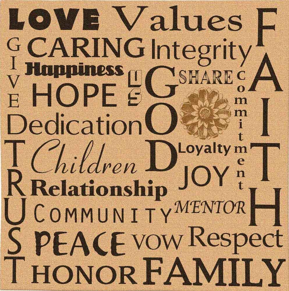 Family Values tapestry Medium