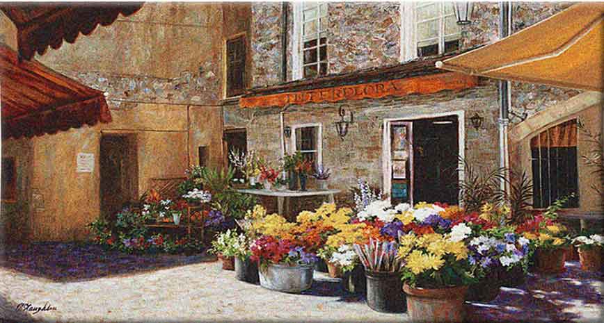 Flower Shop tapestry