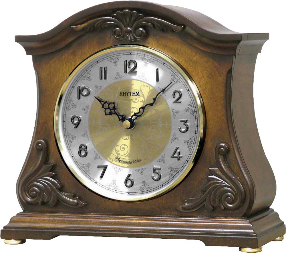Joyful Versailles Mantel Clock by Rhythm