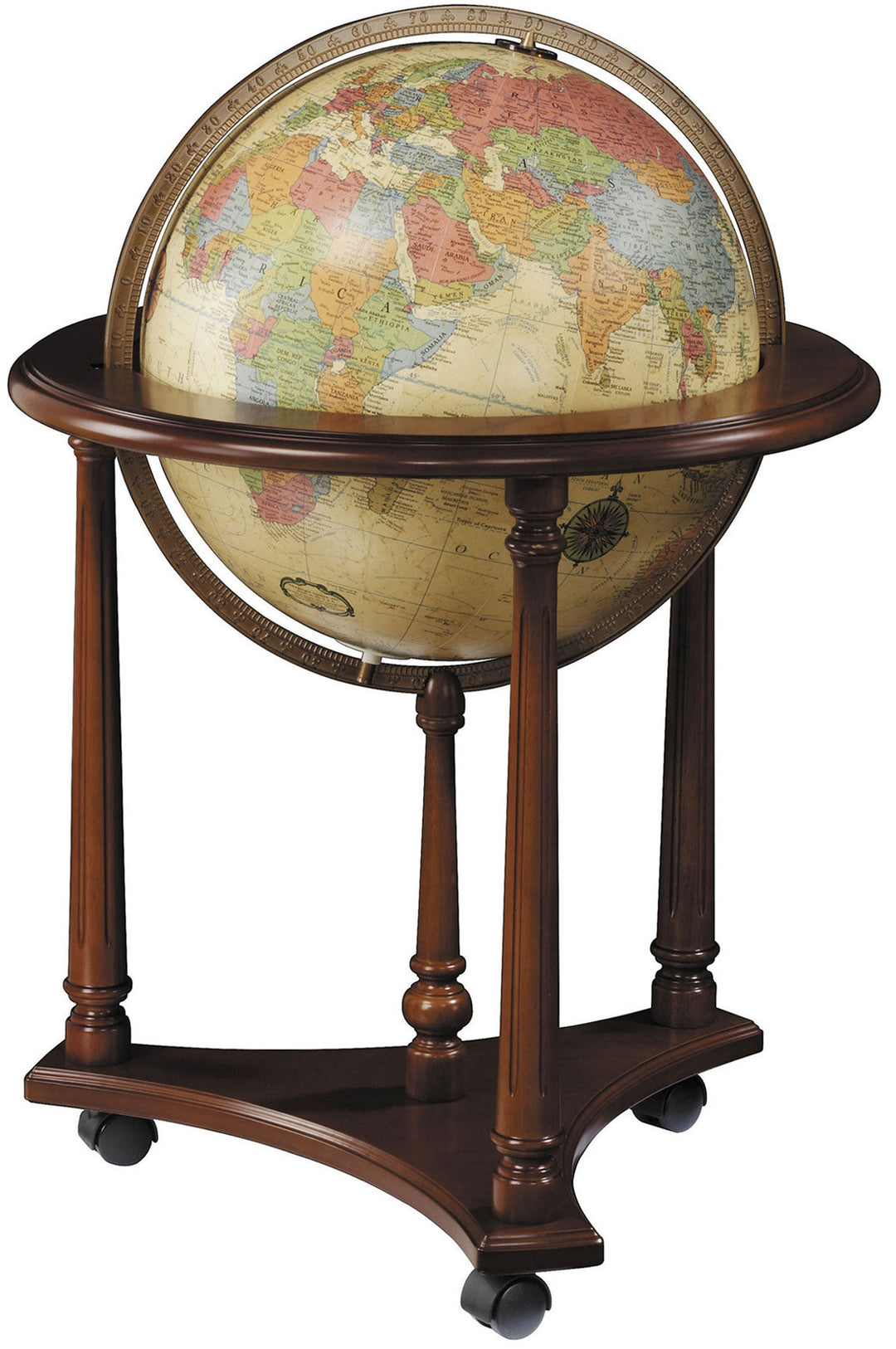 LaFayette Illuminated Floor Globe - Antique by Replogle Globes