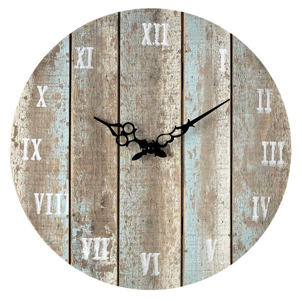 Weathered Plank II Outdoor Wall Clock by Sterling