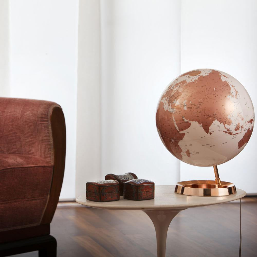 Spheric Copper Illuminated Globe by Waypoint Geographic