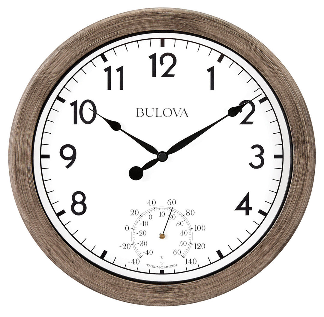 Patio Time Indoor/Outdoor Wall Clock by Bulova