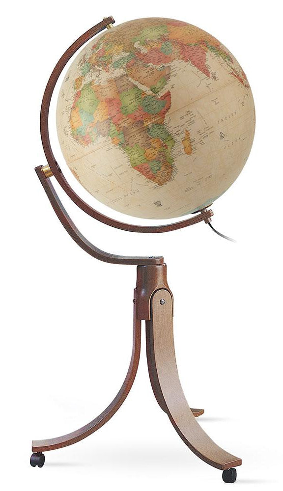 Emily Antique Illuminated Floor Globe by Waypoint Geographic