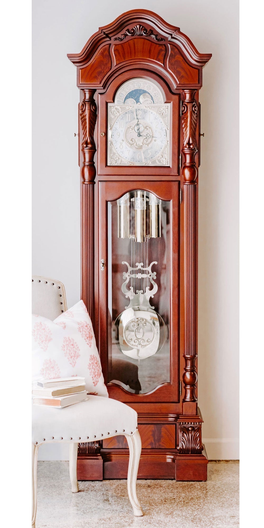 Anstead Tubular Chimes Grandfather Clock by Hermle Clocks