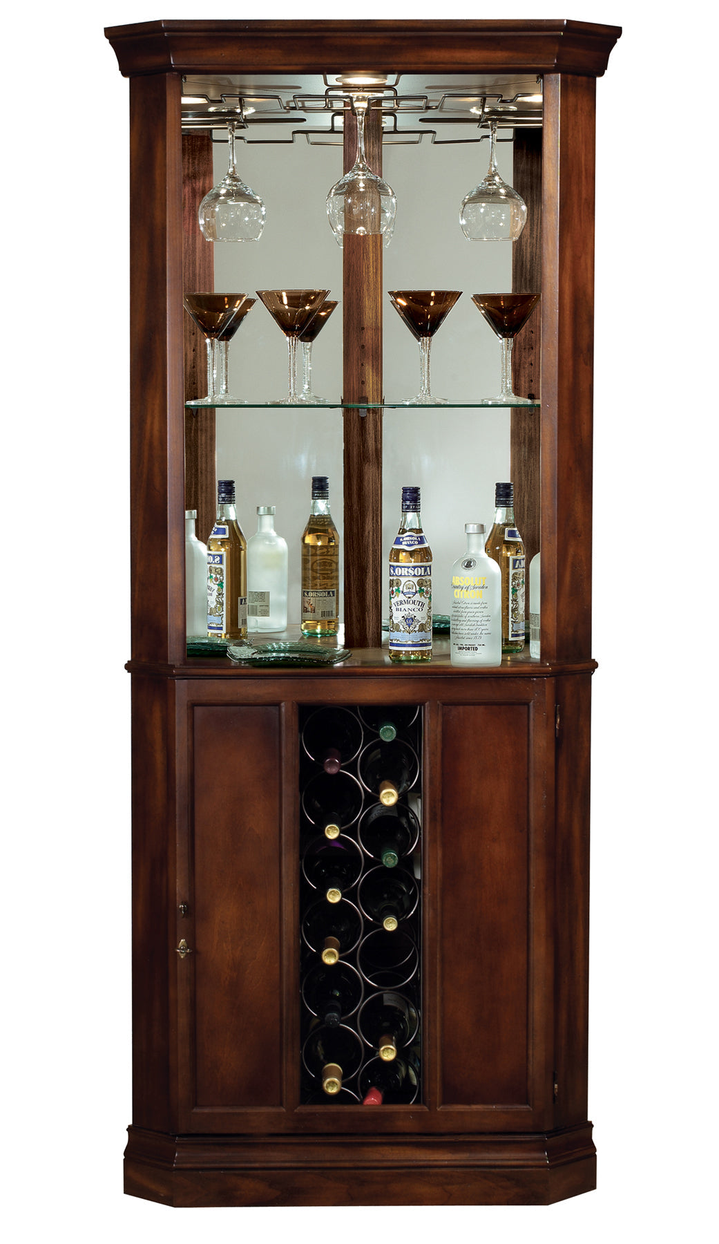 Howard Miller Piedmont Corner Wine Cabinet