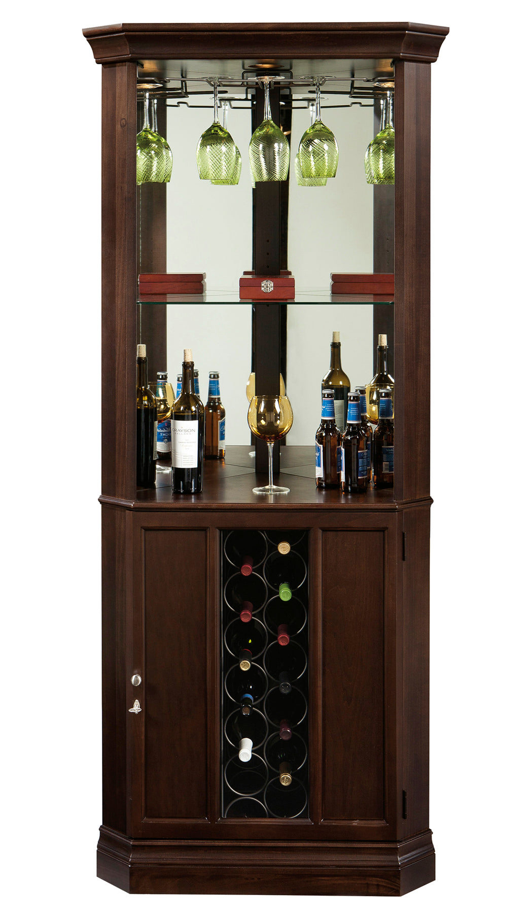 Howard Miller Piedmont III Corner Wine Cabinet