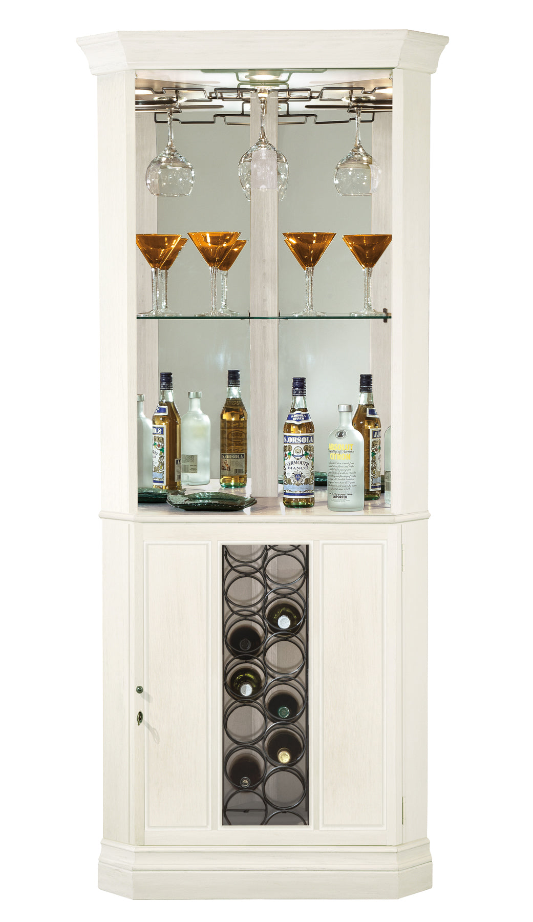Howard Miller Piedmont V Corner Wine Cabinet