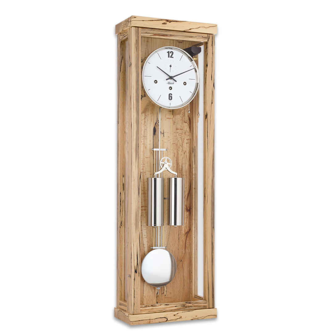 Abbot Ice Beech Regulator Clock by Hermle