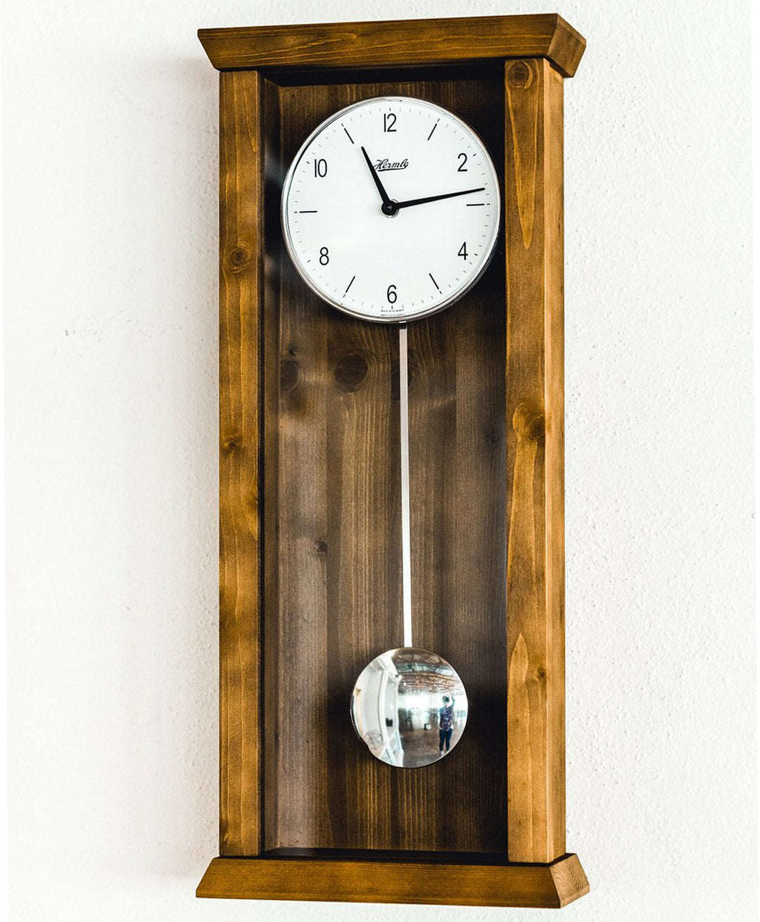 Arden Walnut Wall Clock by Hermle