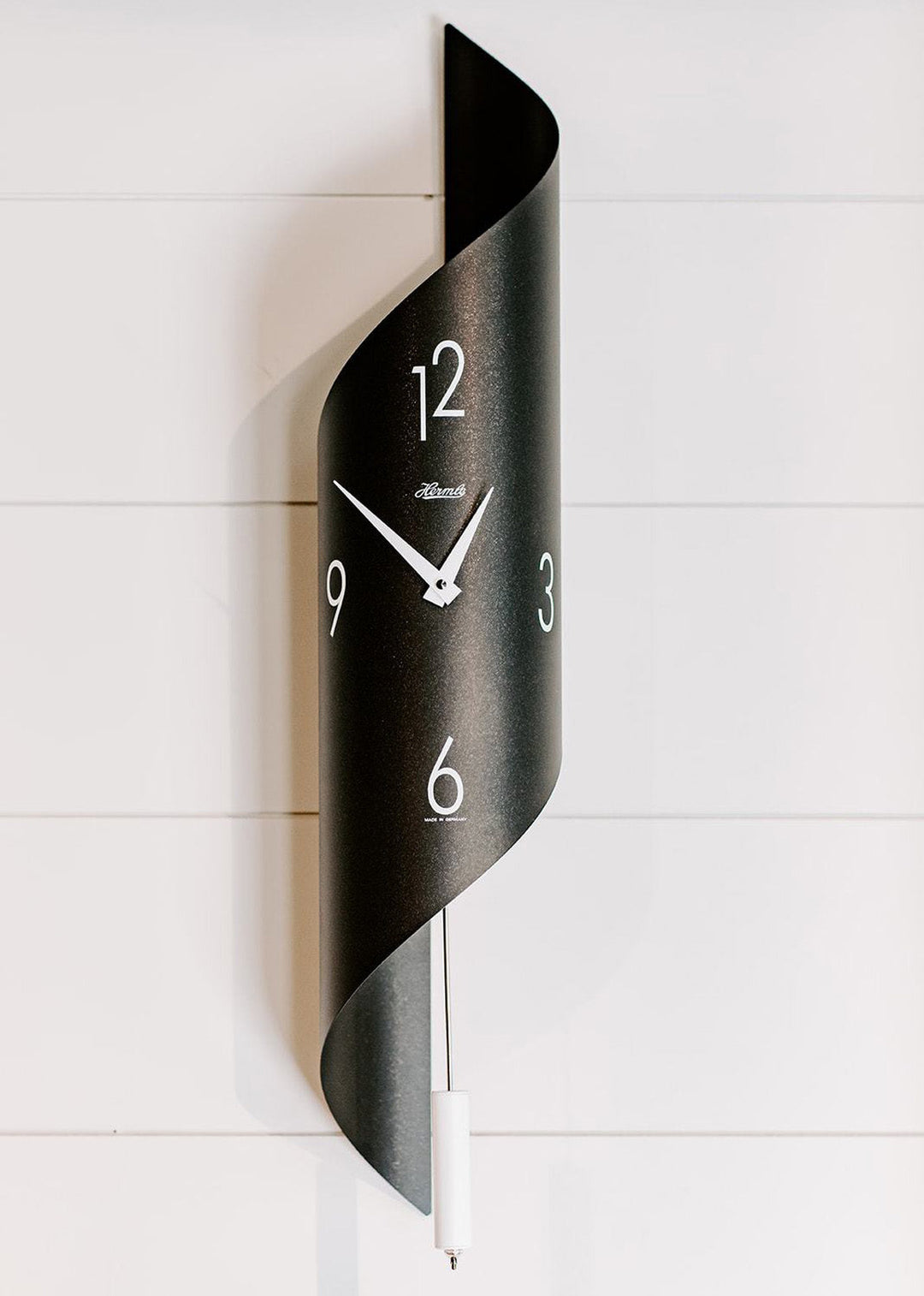 Savannah II Black/Silver Wall Clock by Hermle