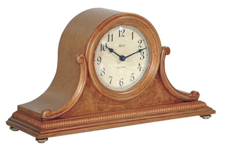 Scottsville Oak Mantel Clock by Hermle