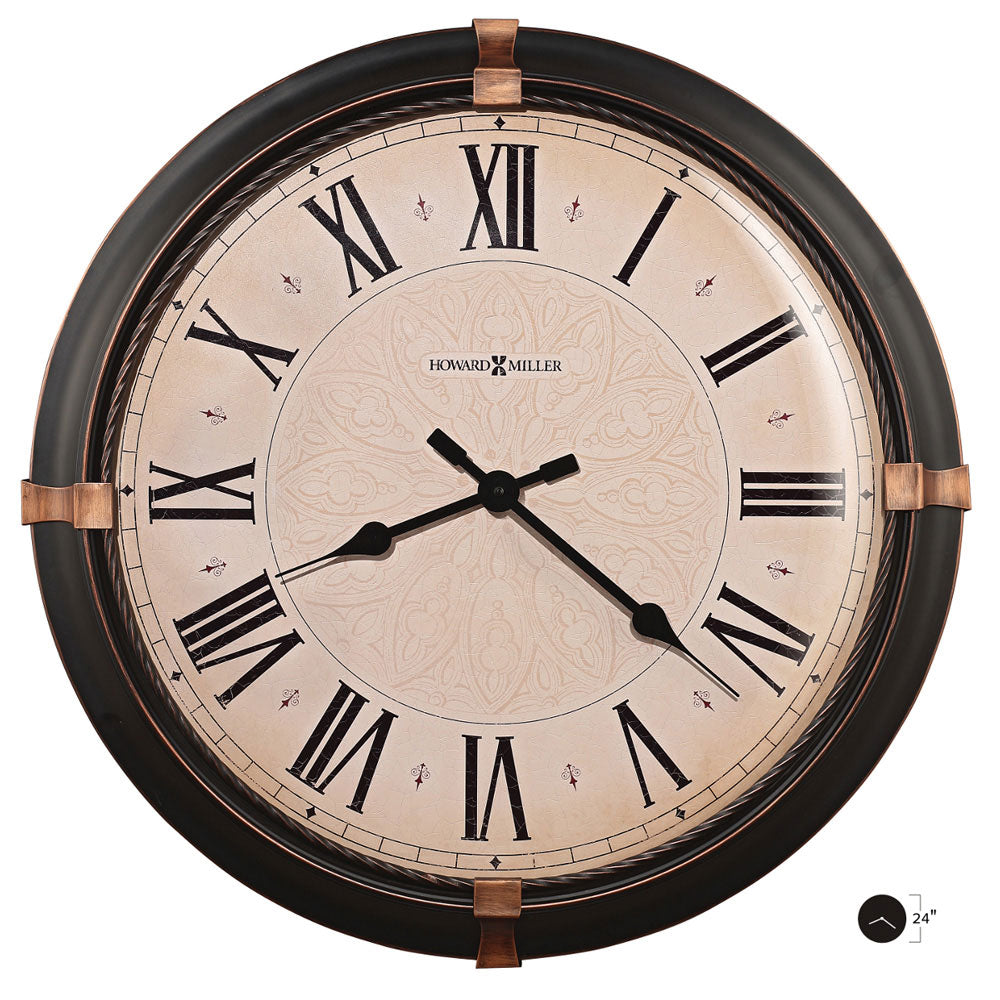 Atwater Wall Clock 24" by Howard Miller