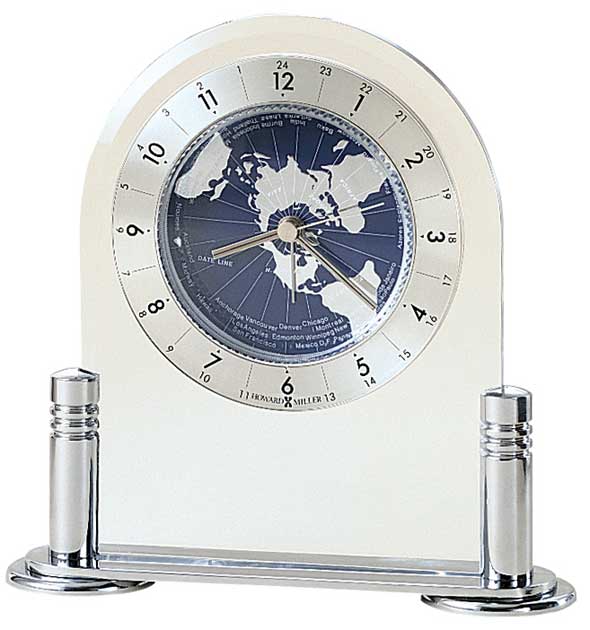 Discoverer Alarm Table Clock by Howard Miller