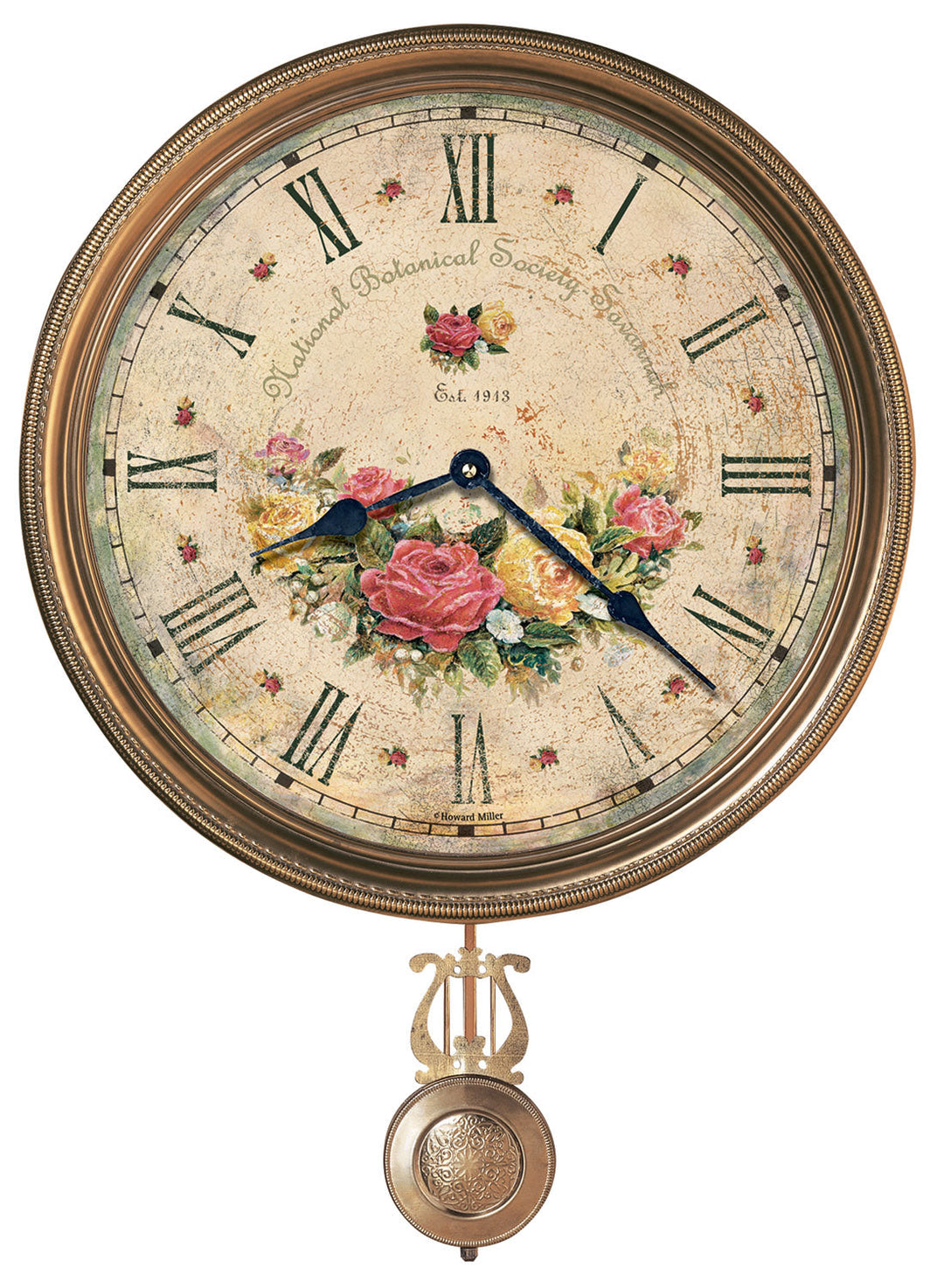 Savannah Botanical VII Wall Clock by Howard Miller