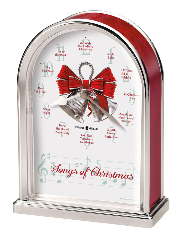 Songs of Christmas Table Clock by Howard Miller