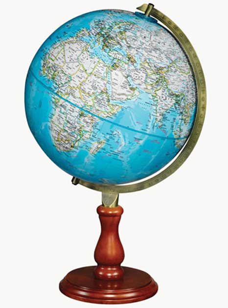 Hudson World Globe by National Geographic