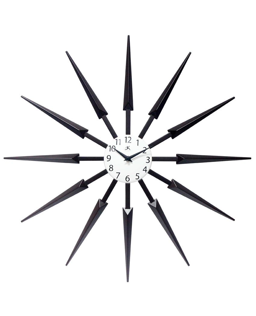 Celeste - Dark Wood Wall Clock 24" by Infinity Instruments