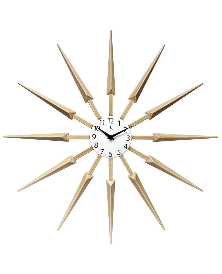 Celeste - Light Wood Wall Clock 24" by Infinity Instruments