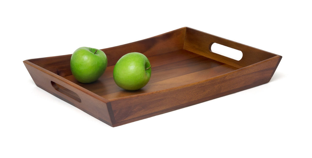 Acacia Curved Serving Tray by Lipper