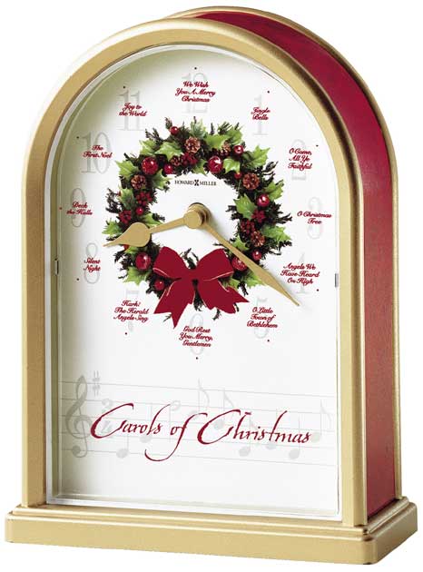 Carols of Christmas II Quartz Mantel Clock by Howard Miller