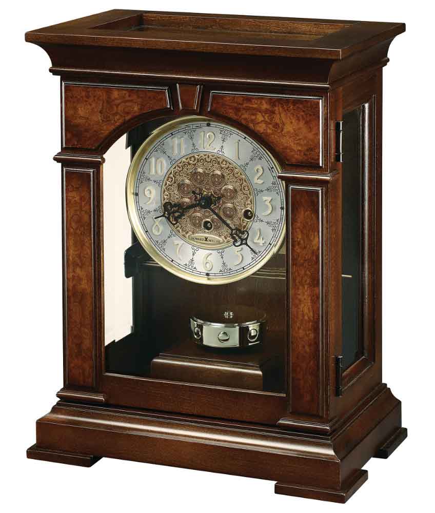 Emporia Key Wound Mantel Clock by Howard Miller
