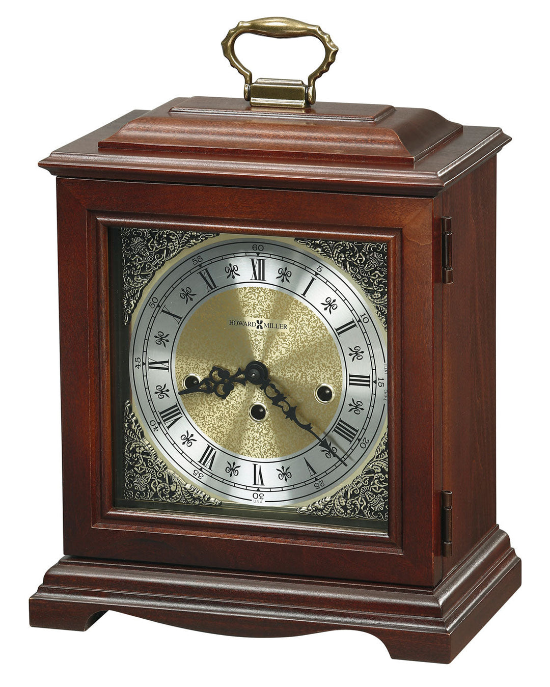 Graham Bracket Key Wound Mantel Clock by Howard Miller