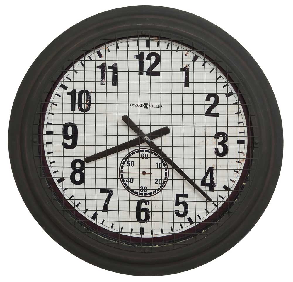 Grid Iron Works Wall Clock 25.75" by Howard Miller