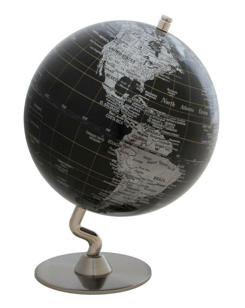 Magellan Black World Globe by J. Thomas