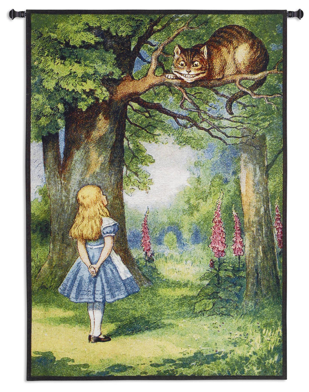 Alice And The Cheshire Cat Tapestry