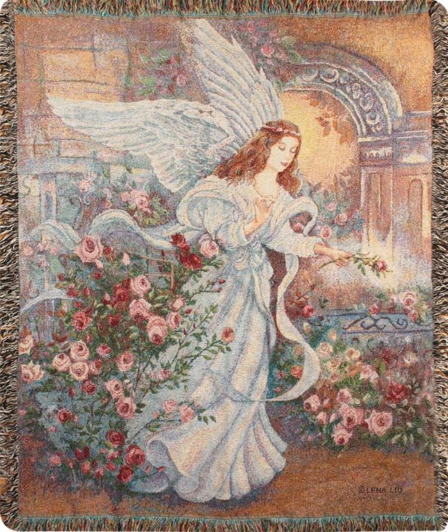 Angel of Love Tapestry Throw