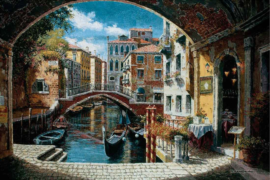 Archway to Venice tapestry