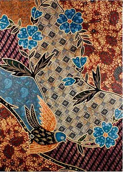 Batik Floral Tapestry