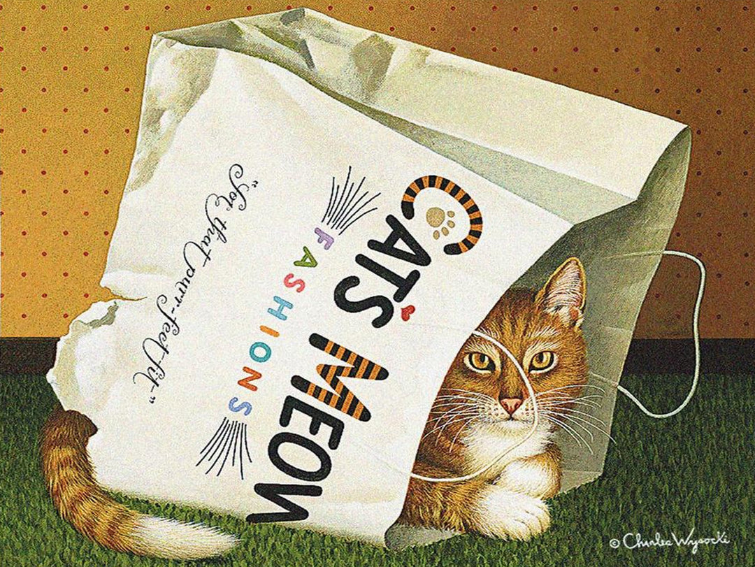 Cat's In Bag Tapestry