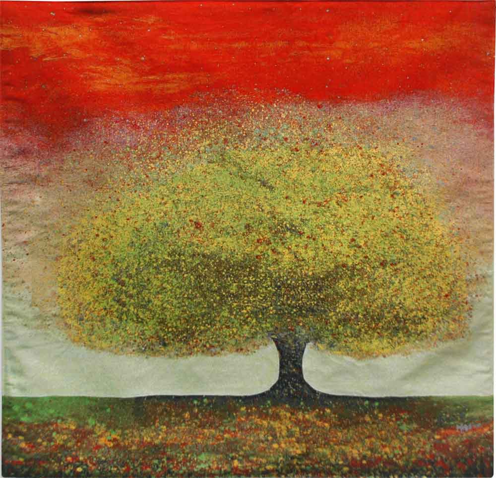 Dreaming Tree Red tapestry