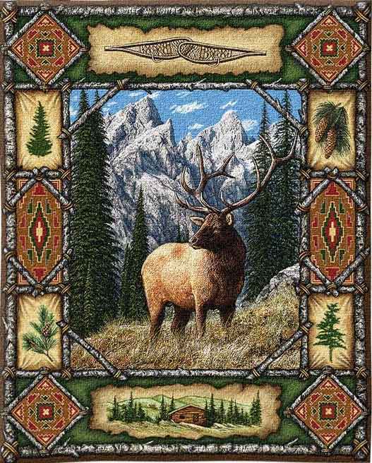 Elk Lodge Tapestry