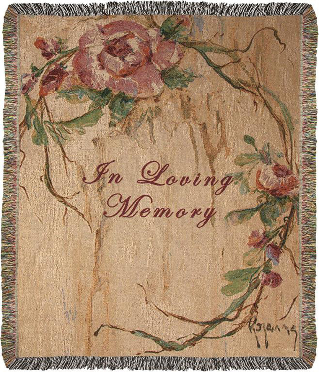 In Loving Memory tapestry throw