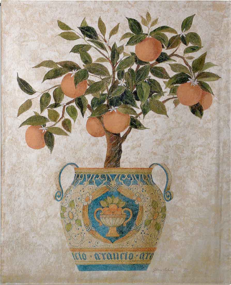Italian Orange Tree tapestry